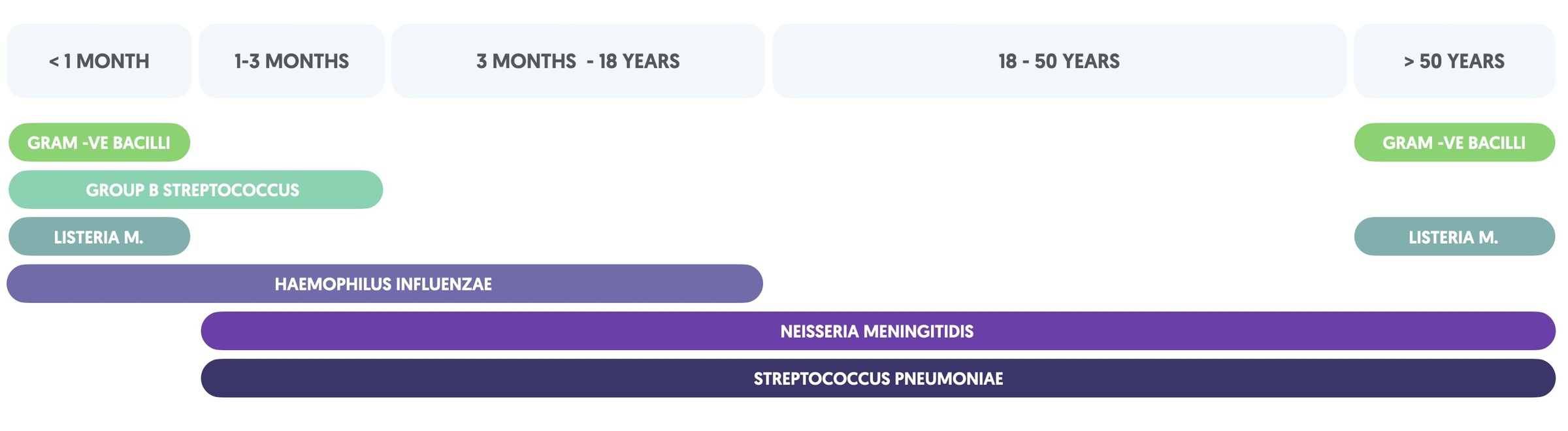 Aetiology of meningitis